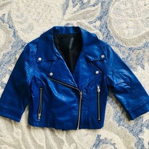 Leather Moto Jacket Girls BLANKNYC